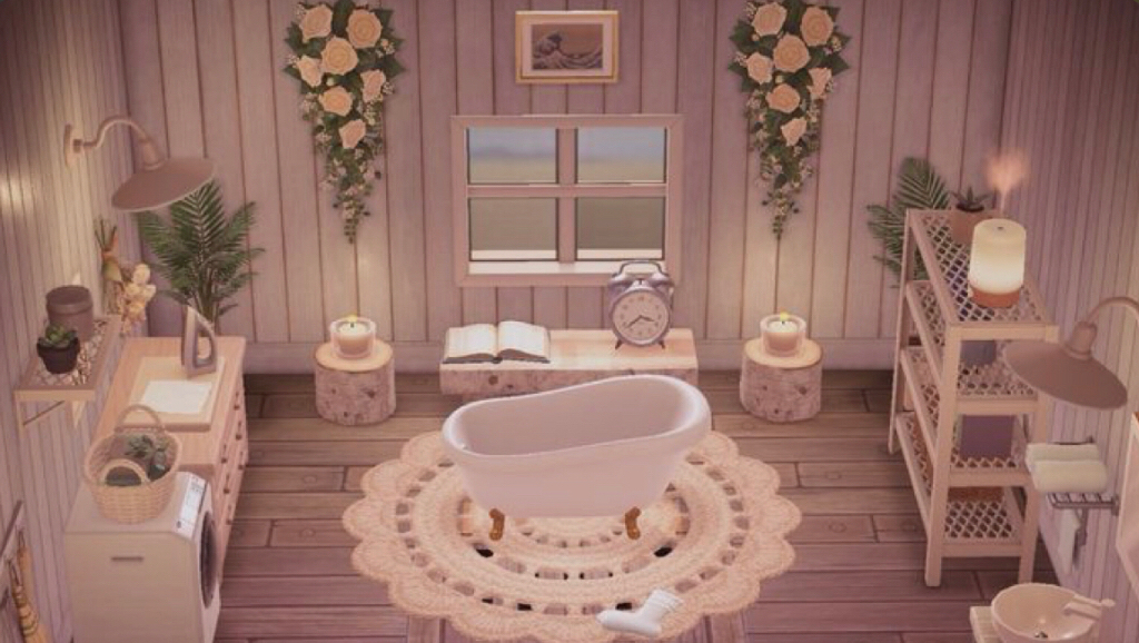 Acnl bathroom 2024 towel rack